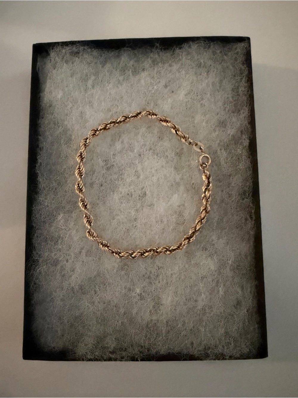 14K Rose Gold 585 Double Rope Chain Bracelet ~7.5”